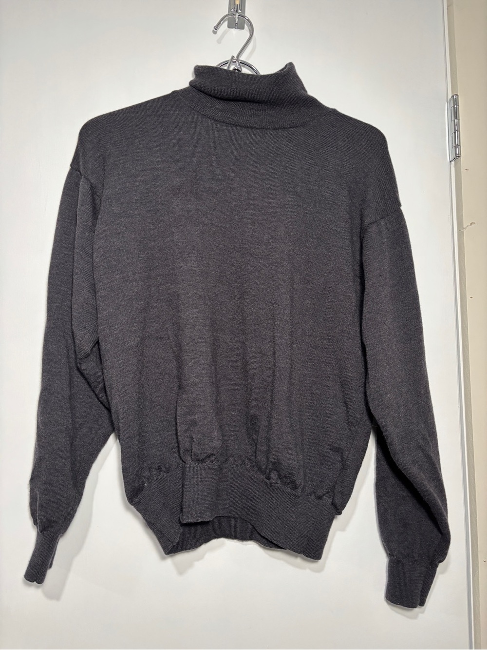 Vintage Valentino Marini Grey Turtleneck Sweater - Made in Italy